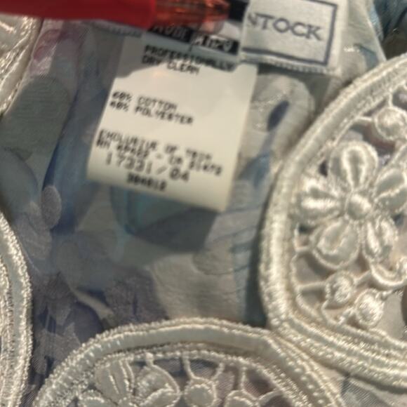 Vintage Scott McClintock Pastel Brocade & Lace Skirt Suit Maxi Size 60 - Picture 8 of 8